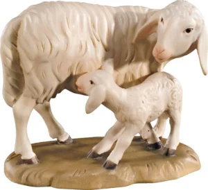 Grupo corderos de pie (con base)
