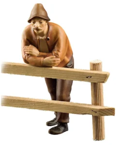 Man at window (Rustic Nativity)