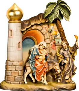 Flight to Egypt with scenery