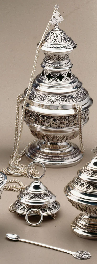 Incensario con naveta y cuchara