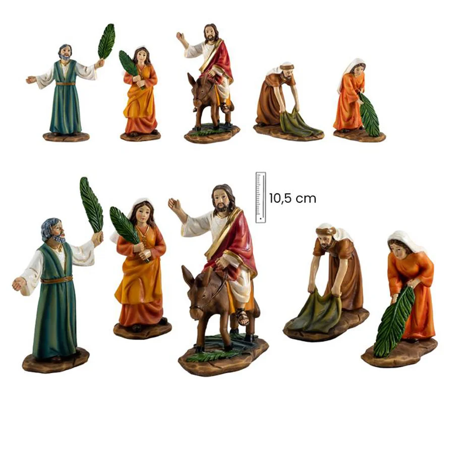 Jesus entrando en Jerusalen (Set 5 piezas)