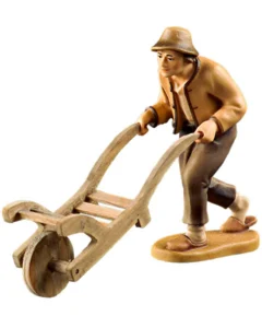 Farmer with handcart (Rustic Nativity)