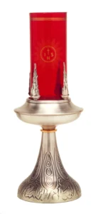 Lampara candelabro del santisimo grabada.