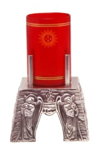 Lampara candelabro del santisimo grabada.