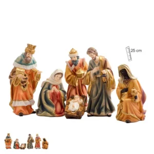 Nativity with Three Wise Men. 25 cm.
