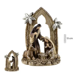 Nativity with palm tree