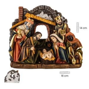 Nativity with three wise men and Nativity scene