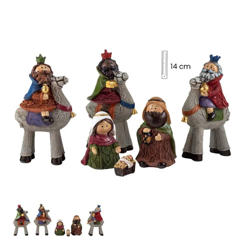 Children’s nativity, 6 pieces
