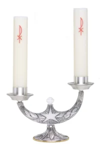 Modern two-arm candlestick