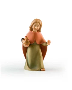Muchacha con gallina (Nacimiento Gloria)