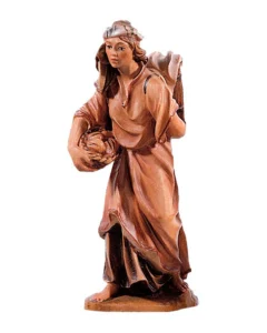 Mujer con cesta del pan (Nacimiento Montañés)