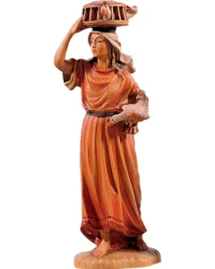 Mujer con jaula en la cabeza (Nacimiento Montañés)