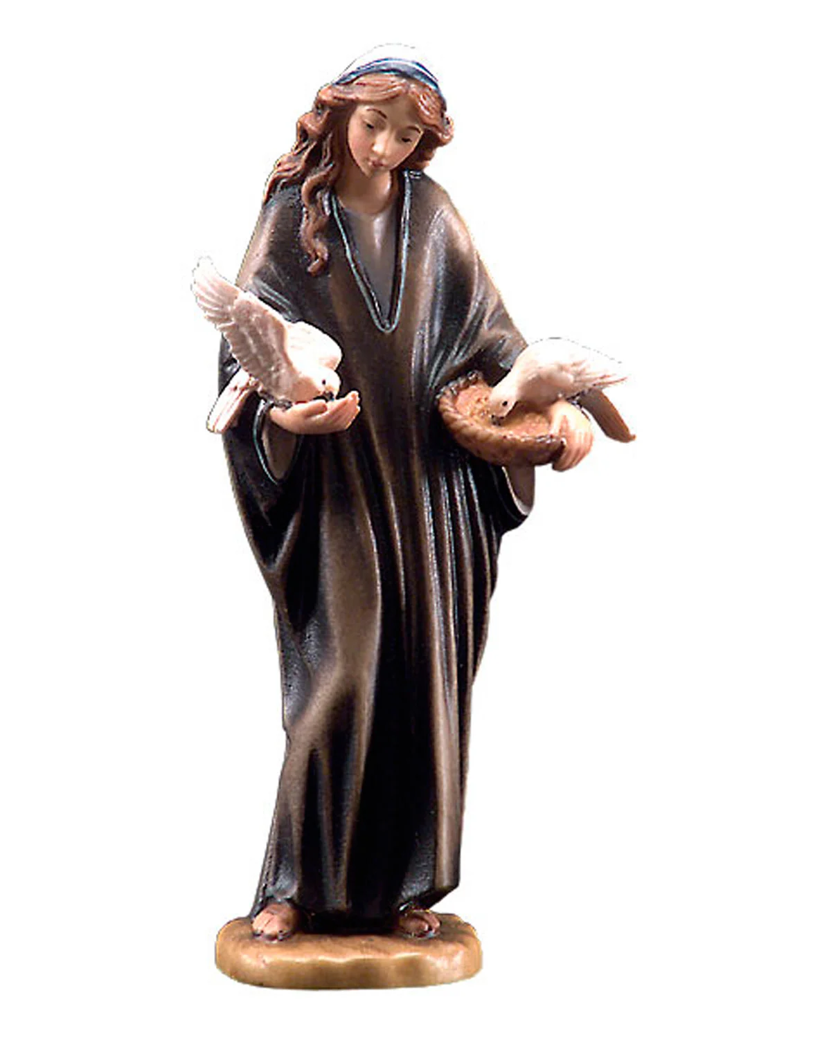 Mujer con palomas (Nacimiento Montañés)