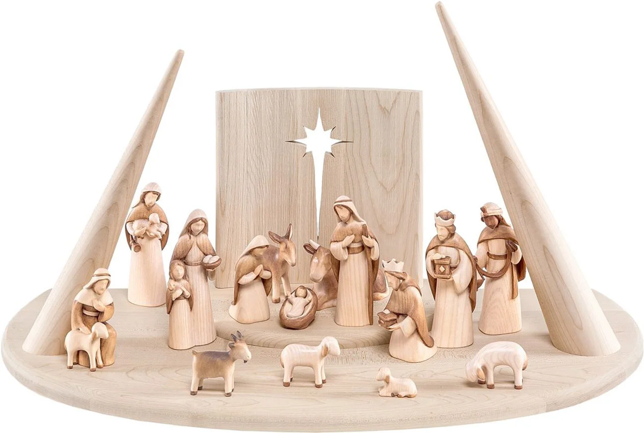 Nacimiento completo 17 piezas (Belen estilizado)