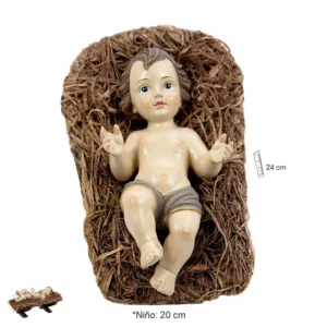 Child Jesus with straw cradle