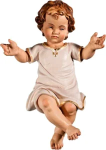 Child Jesus to crib weared