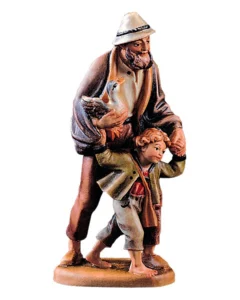Shepherd with child (Rustic Nativity)