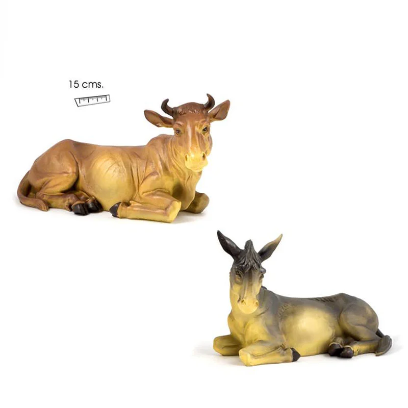 Pareja Buey y Mula. Varias medidas