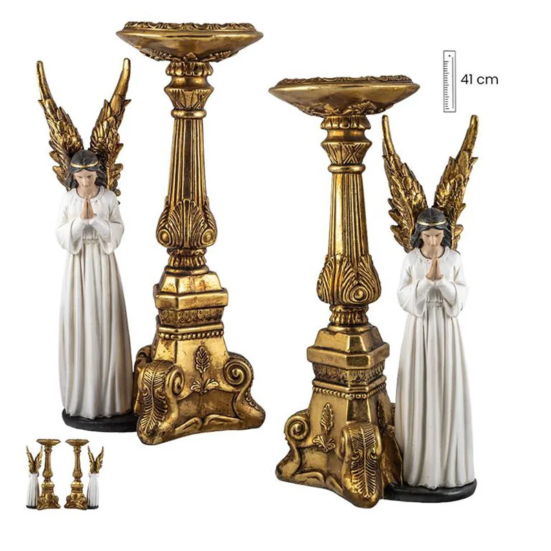 Pareja de angeles adoradores