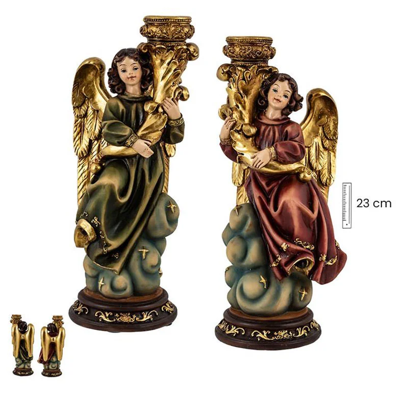 Pareja de angeles adoradores