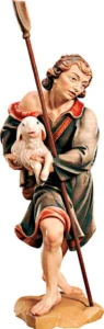 Pastor con cordero y pala (con base)