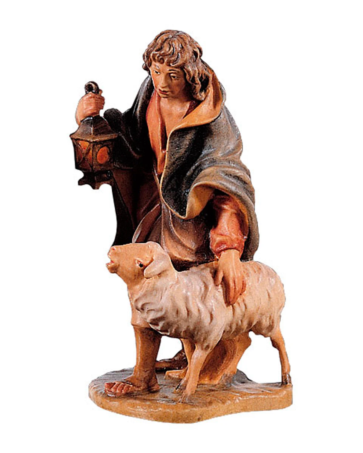Shepherd with sheep and lantern (Highlander Nativity)