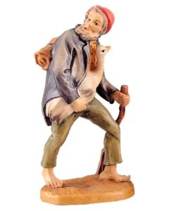 Shepherd with goose (Rupert Nativity)