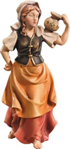 Pastora con cantaro de agua