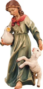 Pastora con cordero y pato