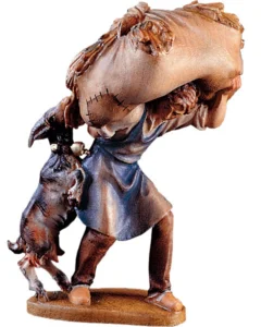 Hay-bearer with goat (Rustic Nativity)