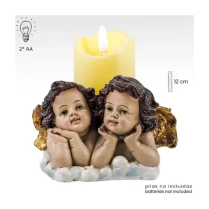 Cherubs with candle
