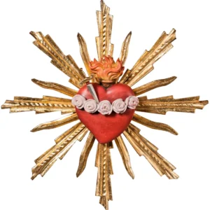 Relieve Sagrado Corazón de Maria con puñal y rayos