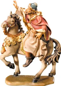 Caspar King on horse with base