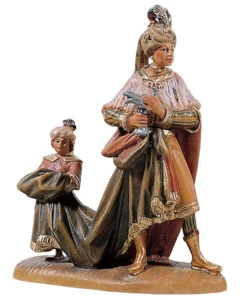 Rey con criado que le lleva la capa (Nacimiento Giner)