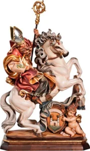 Saint Blaise on horse