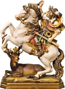 Saint Hubert on horse