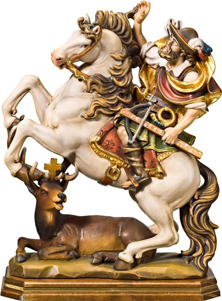 Saint Hubert on horse
