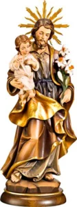 San José con niño y aureola