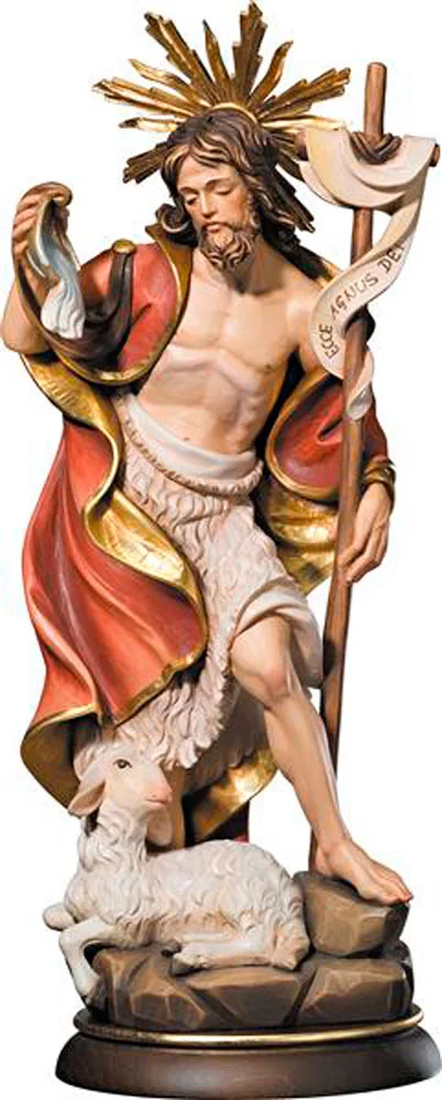 San Juan Bautista con aureola