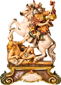 Saint Martin of Tours on horse with pedestal