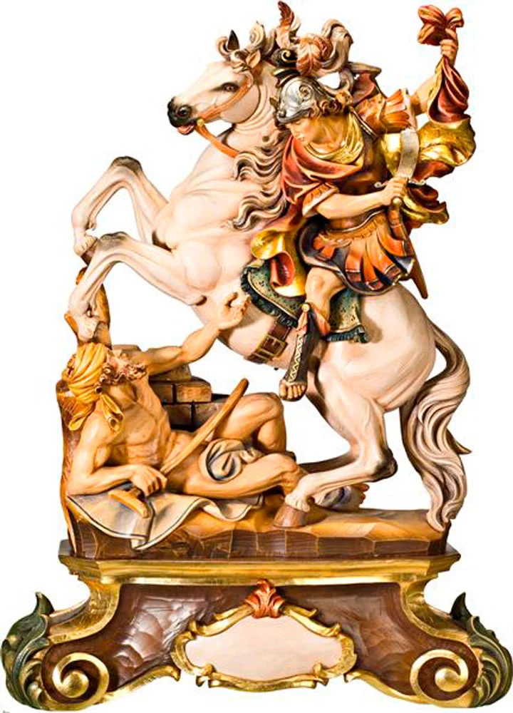 Saint Martin of Tours on horse with pedestal