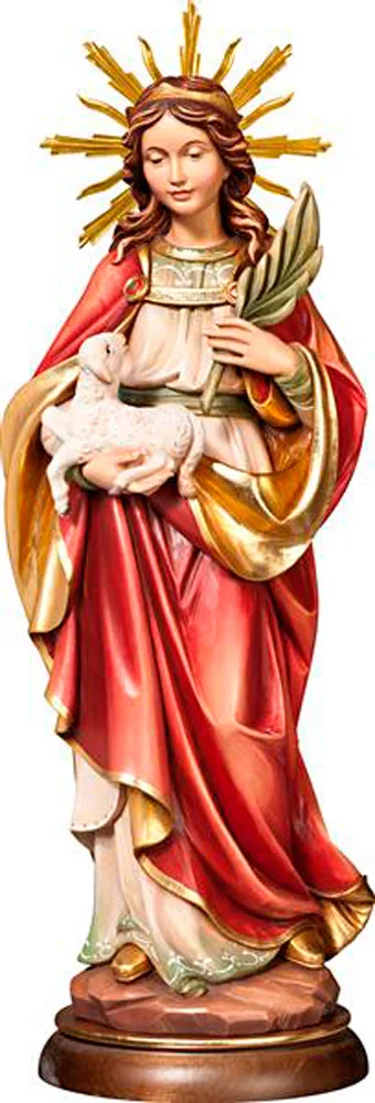 Saint Agnes with aureole