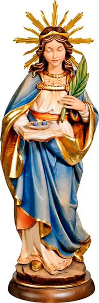 Saint Lucy of Siracusa with aureole