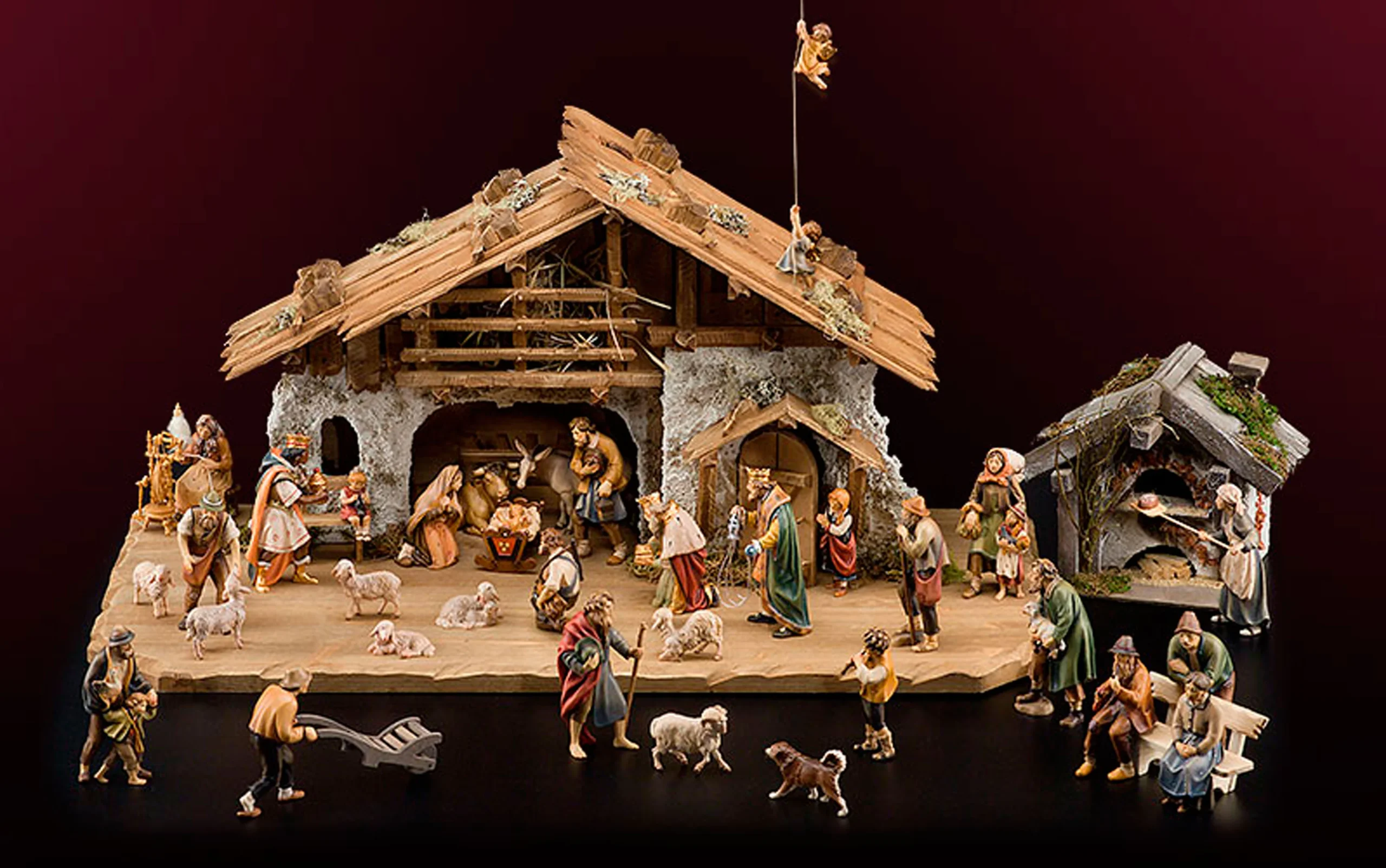 Set de pesebres 15 piezas (Nacimiento Rustico)