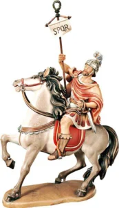 Roman soldier on horse (with base)