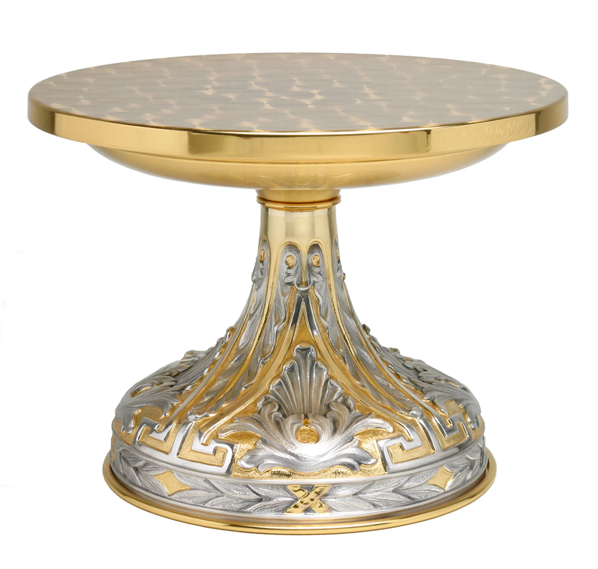 Metal Monstrance Stand engraved