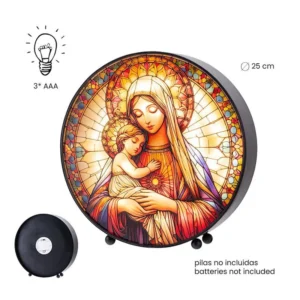 Virgin and child, with light. Various sizes.