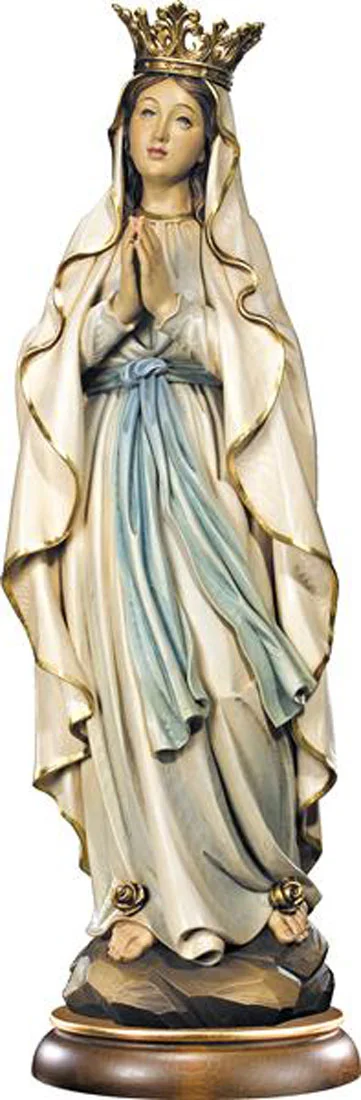 Virgen de Lourdes con corona