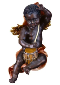 Angel musical con tambor