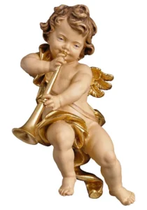 Angel musical con trompeta